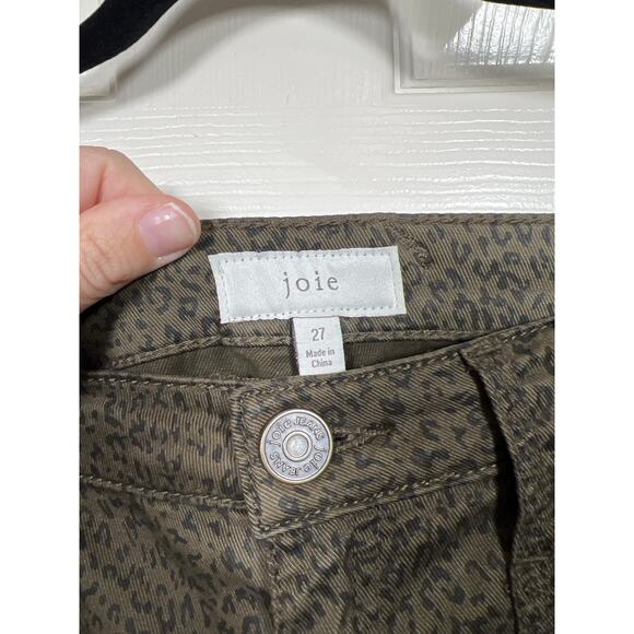 Joie Parke Skinny Jeans Utility Cargo Zip Pocket Moto Pant Green 27 Capsule - Picture 5 of 8